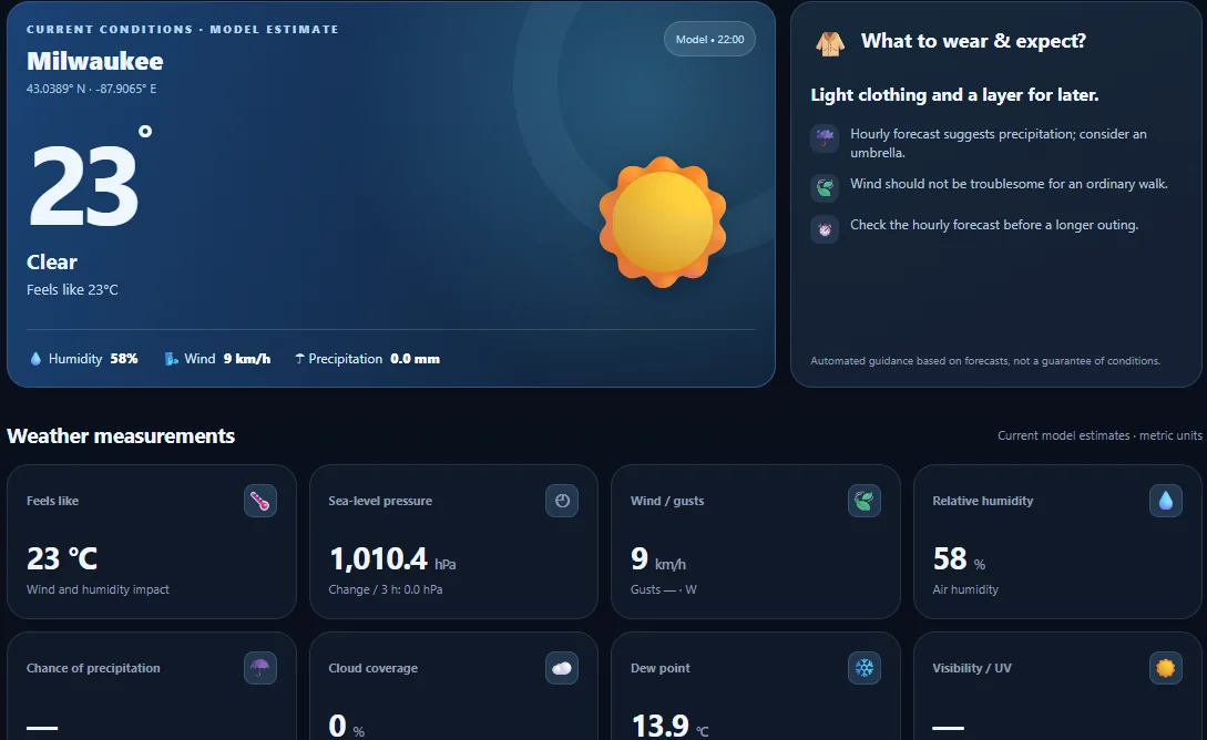AtmoBeacon Windows beta weather dashboard